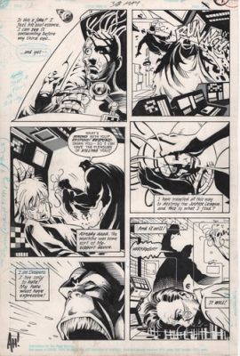 Adam Hughes Justice League America Original Art! DC 1990. Despero! | eBay US