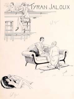 Le Rallic | Le Tyran jaloux, planche Ã  l’encre de Chine publi… | Banque Dessinée