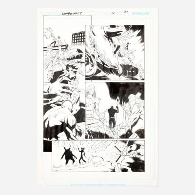 Lot 325 - Steve Scott and Wayne Faucher, Shadowpact #4 Story Page 21 Original Art (DC Comics, 2006)