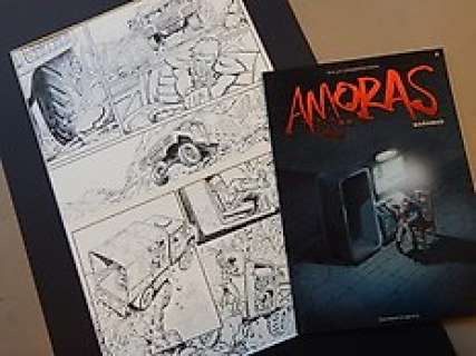 Cambré, Charel - Originele pagina (p.44) - Amoras 6 - Barabas + album - First edition - (2015) | Catawiki