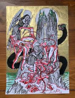 Pontiac, Peter - Pornfolio "Sacred Pin Ups" - Loose page - (1993) | Catawiki