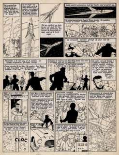 Martin - Lefranc - La grande menace Encre de Chine pour la planche 41 au