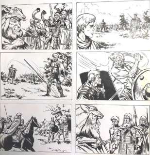 Funcken, Fred - Originele pagina (p.10) - Alerte aux Barbares - Franken tegen Romeinen - (1954) | Catawiki