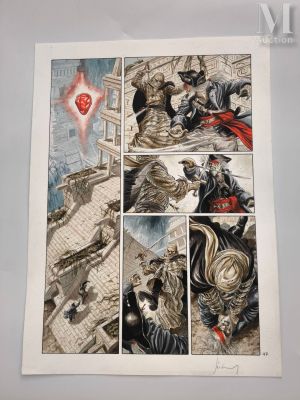 Jeremy (Jérémy Petiqueux, Né En 1984) | Lot 57 : Barracuda, Tome 6, Délivrance, mise en couleur de la planche 47. | Millon