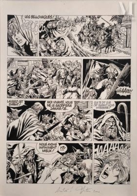 Mitton, Jean-Yves (Né En 1945) | Lot 94 : Vae Victis, planche 40 | Millon