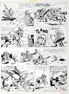 Craenhals | Chevalier Ardent, planche n°17 Ã  l’encre de Chin… | Banque Dessinée