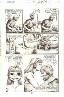 Fred Harper, Jason Temujin Minor - Animal Man #80 P.4 - Bug Eyes - 1995 Signed