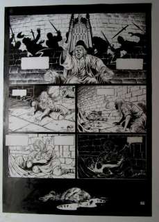 Verhaeghe, Christian - Originele pagina in inkt (p.37) - Kroniek der Guldensporenslag | Catawiki