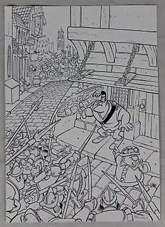 Hanco Kolk - Gilles de Geus - Originele Cover - Gilles de Geus - Integraal 1 - Format A3 - (2019)