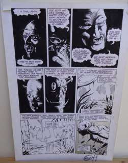 Greg Horn - FEMFORCE HOUSE OF HORROR #1 pg 1, Signed, Monsters, 1989
