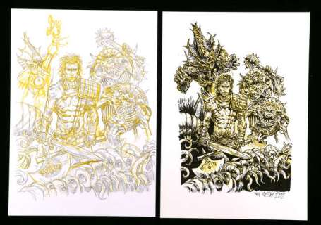 Kev Crossley an original artwork of 2000 AD’s Slaine including layouts by (2012). | Ewbank’s