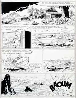 Will | Tif et Tondu, planche n°1 Ã  l’encre de Chine du … | Banque Dessinée