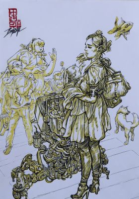 Urban Mother – Kim Jung Gi Tribute | Corner4art