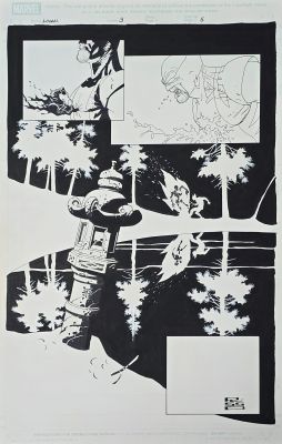 Tavola originale Eduardo Risso Logan # 3 pg. 5 | Venere Comic Art