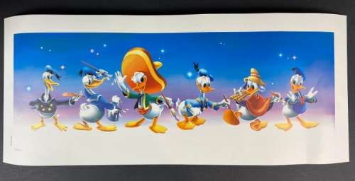 Walt Disney - "Paperino" litografie originale Disney. In confezione originale | Catawiki