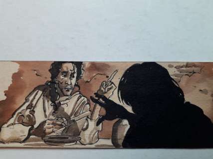 Sergio Tisselli - Illustraz. Origin. Inedita "Le Avventure di Giuseppe Pignata" - Loose page | Catawiki