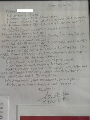 Steve Ditko "Squirrel Girl" Letter with Signature + 40th Anniversay Mr. A Comic | eBay US