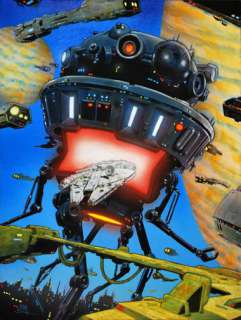 Matt Busch - star wars - imperial probe - millenium falcon - signed
