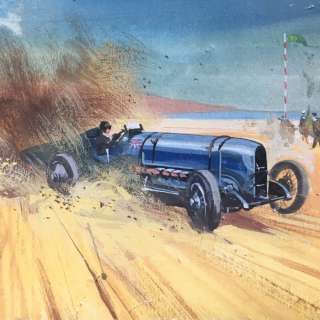 Tacconi F. - original artwork "Land Speed Record" - Original Artwork - (1966) | Catawiki