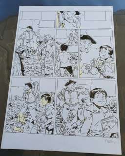 Meynet, Félix - Planche originale - Fanfoué - Hommage Ã  Giraud et Blueberry - (2012) | Catawiki