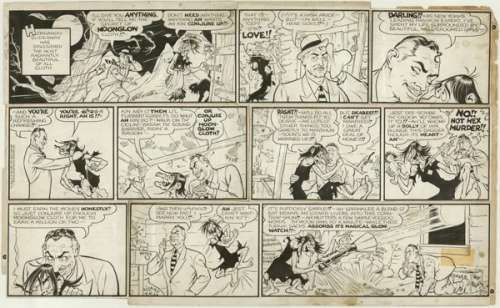 103: Capp Frazetta Li’l Abner Sun original comic art | Russ Cochran