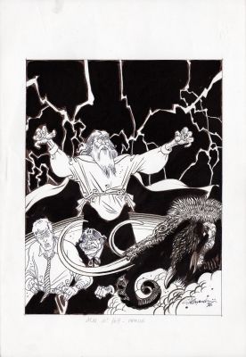 Copertina originale Giancarlo Alessandrini Martin Mystere n. 169 “L’enigma di Boris Grigov” | Venere Comic Art