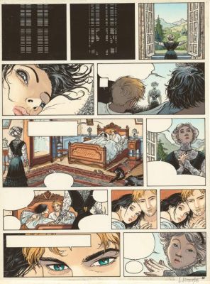 Laurent Vicomte | Bleu de mise en couleur pour la planche n°35 - L’Appel - Sasmira | Daniel Maghen