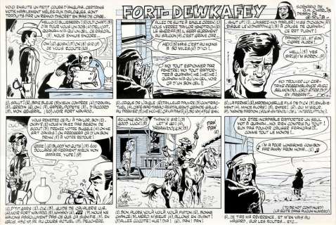 Gotlib | Fort-Dewkafey, planche Ã  l’encre de Chine et au c… | Banque Dessinée