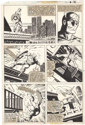 Mike Zeck | Captain America #259 p18 (Twin Towers!) | Nostalgic Investments
