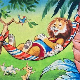 Leo The Friendly Lion - Summertime - Loose page - Original Watercolours - (1960/1961) | Catawiki