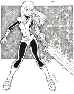 Mutant Magma - New Mutants Team - Original Illustration - Sergi Domenech - Original Art | Catawiki