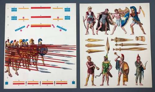 Funcken - 2x Dessins originaux couleur - La Grèce - (1969) | Catawiki