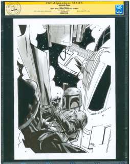 Fuso, Antonio | Item #39381 Boba Fett Signed Sketch by Antonio Fuso CGC Signature Series. Antonio Fuso | Parigi Books