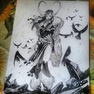 M. Scalera - illustrazione originale "Loki" - Loose page | Catawiki