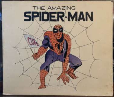 1960 Amazing Spider-Man Comic Book Original Art Painting Drawing Chicago Cub VTG