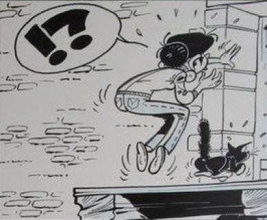 Kari Lente 42 - Originele pagina (p.17) + hardcover album - De kilt van Mactilt - First edition - (2009) | Catawiki