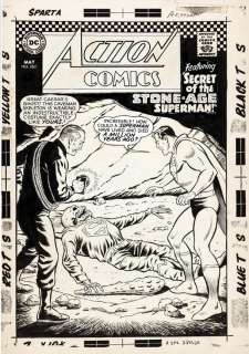 Curt Swan and George Klein original cover artwork for Action Comics #350. | Profiles in History
