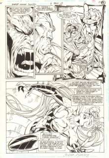 Barbara Kaalberg, Ed Benes - wonder woman annual #6 p. 52 - lord hades and artemis - 1997 signed