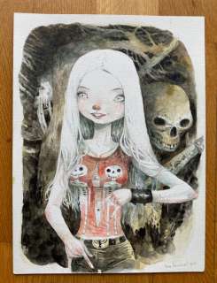 Sandoval, Tony - Dessin original couleur - The Gothic Girl - (2019) | Catawiki