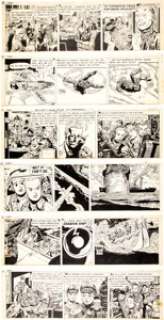 George Wunder Terry and the Pirates Daily Comic Strip Original Art Group of 12 (News Syndicate Co., Inc., 1955-56)... (Total: 12 Original Art)