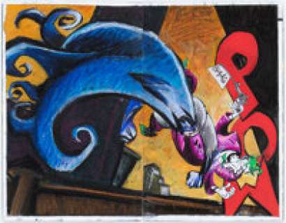 Mark Badger Batman #75 Wraparound Sketch Cover Variant Original Art (DC, 2019) CGC Signature Series NM+ 9.6 White -