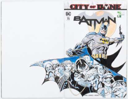 Jose Luis Garcia-Lopez Batman #75 Wraparound Sketch Cover Variant Original Art (DC, 2019) CGC Signature Series - | Heritage