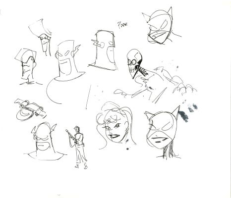 Dave Bullock Hand-Drawn Comic Illustration for Covers and Book DC H1 | Charles Scott Gallery