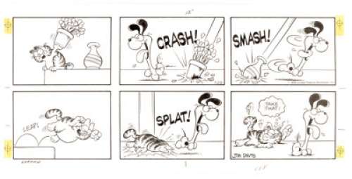 Jim Davis | Garfield Sunday Comic Strip Original Art dated 7-29-79 (United Feature Syndicate, 1979). | Heritage
