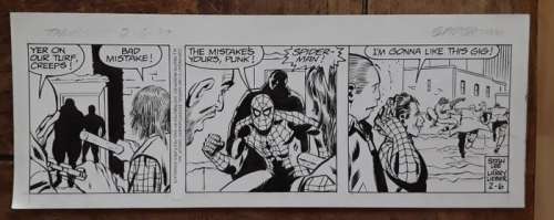 AMAZING SPIDER-MAN - /AMAZING SPIDERMAN / RARE ORIGINAL ART / 35cm Ã—13cm - First edition | Catawiki