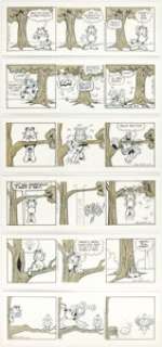 Davis, Jim | Jim Davis Garfield Consecutive Daily Comic Strip Original Art Group of 6 (United Feature Syndicate, 1993).... (Total: 6 Original Art) | Heritage