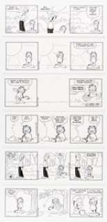 Jim Davis | Garfield Consecutive Daily Comic Strip Original Art Group of 6 (PAWS, 2010). (Total: 6 Original Art) | Heritage