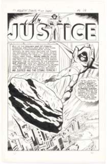 Paul Reinman and Chic Stone Mighty Comics #47 Mr. Justice Complete 12-Page Story Original Art (Archie, 1967). (Total: 12 Original Art) | Heritage