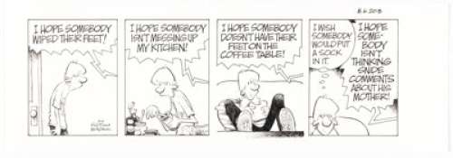 Jerry Scott and Jim Borgman Zits Daily Comic Strip Original Art dated 8-6-18 (King Features Syndicate, 2018). | Heritage