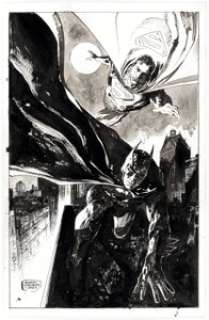 Gabriel Hardman - Batman and Superman Illustration Original Art (2024). | Heritage